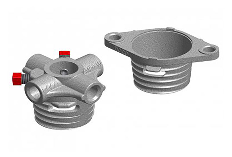 Bükülmüş yay ucu için oluklu delikli M50 yaylı tapalar