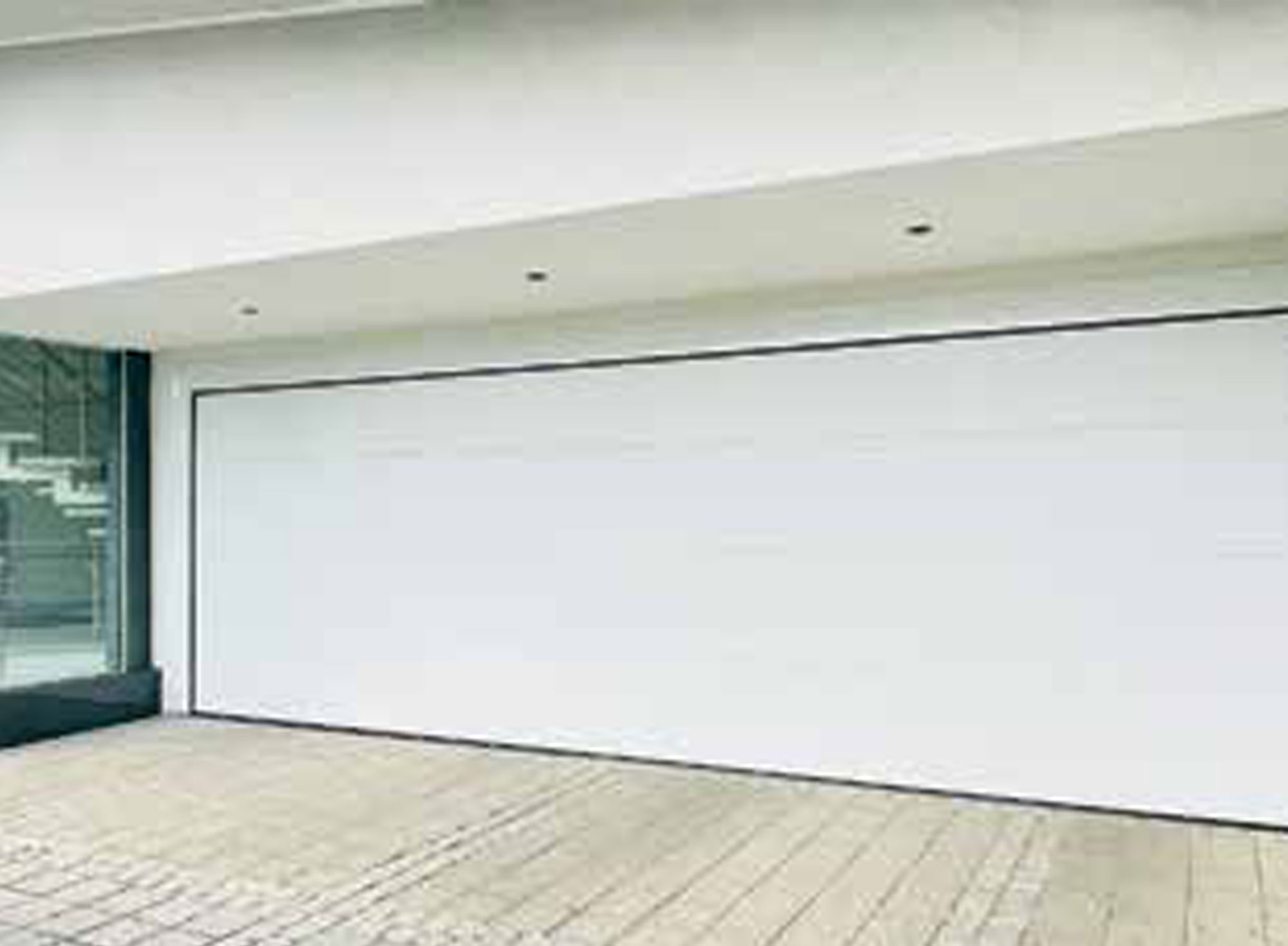 stilvolle weiße Tür